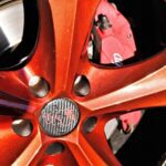 bronze red colour alloy wheel