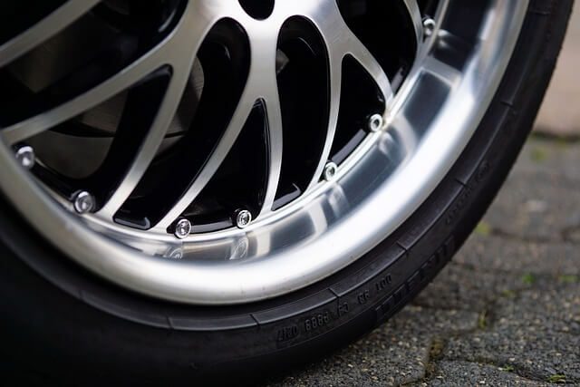 clean alloy wheel