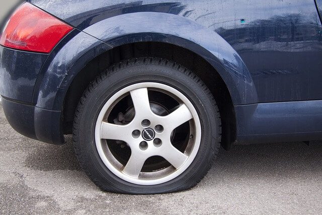 flat tyre car problems